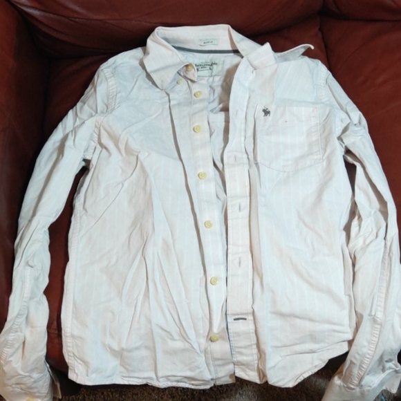 Abercrombie and Fitch button down shirt salmon - Picture 1 of 3